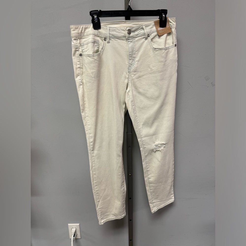 1037 / R1893 Skinny Crop Light Wash Rip Jeans Women’s Size 12 NWT